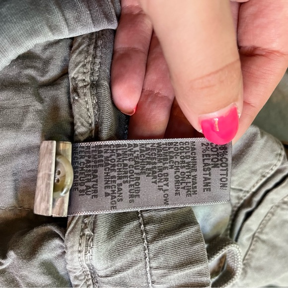 Standard James Perse Women's Gray Utility Drawstring Pants Cotton Stretch Sz XS - Picture 5 of 5